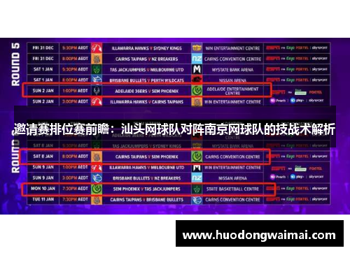 邀请赛排位赛前瞻：汕头网球队对阵南京网球队的技战术解析